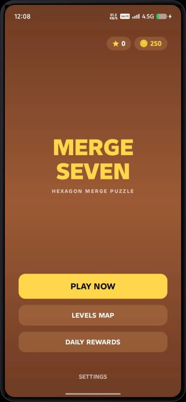 Merge Seven Main Menu